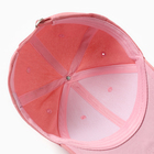 Бейсболка женская, цвет розовый, размер 56-58 - Фото 4
