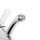 Смеситель для раковины ZEIN Z3692, однорычажный, высота излива 9 см, хром - Фото 3