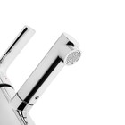 Смеситель для раковины ZEIN Z3695, однорычажный, поворотный излив высотой 9 см, хром - Фото 4