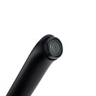 Смеситель для раковины ZEIN Z3696, поворотный излив высотой 18 см, ABS-пластик, черный - Фото 4