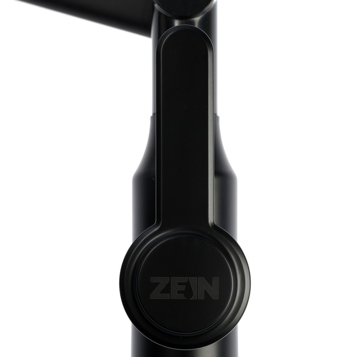 Смеситель для кухни ZEIN Z3705, регулируемый излив, аэратор 2 режима, ABS-пластик, черный