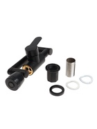 Смеситель для кухни ZEIN Z3705, регулируемый излив высотой 25 см, аэратор 2 режима, черный - Фото 13