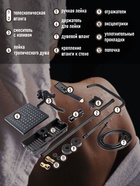 Душевая система ZEIN Z3861, смеситель, тропическая и ручная лейка, полка, латунь, черная - Фото 6