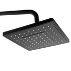 Душевая система ZEIN Z3862, смеситель, тропическая и ручная лейка, полка, латунь, черная - Фото 9