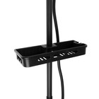 Душевая система ZEIN Z3862, смеситель, тропическая и ручная лейка, полка, латунь, черная - Фото 12