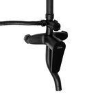 Душевая система ZEIN Z3862, смеситель, тропическая и ручная лейка, полка, латунь, черная - Фото 13