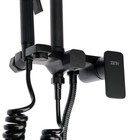 Душевая система ZEIN Z3863, смеситель, верхняя, ручная и гигиеническая лейка, полка, черная - Фото 15