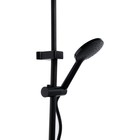 Душевая система ZEIN Z3864, смеситель, верхняя, ручная и гигиеническая лейка, латунь, черная - Фото 10