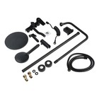 Душевая система ZEIN Z3864, смеситель, верхняя, ручная и гигиеническая лейка, латунь, черная - Фото 13