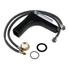 Смеситель для раковины ZEIN Z3871, однорычажный, высота излива 13 см, латунь, черный/хром - Фото 12