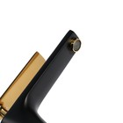 Смеситель для раковины ZEIN Z3874, однорычажный, высота излива 12 см, латунь, черный/gold= - Фото 8