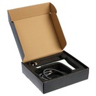 Смеситель для раковины ZEIN Z3875, однорычажный, высота излива 12 см, латунь, белый/gold= - Фото 13