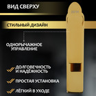 Смеситель для раковины ZEIN Z3875, однорычажный, высота излива 12 см, латунь, белый/gold= - Фото 2