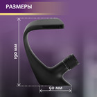 Смеситель для раковины ZEIN Z3877, однорычажный, интерьерный, высота 16 см, латунь, черный - Фото 3