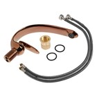 Смеситель для раковины ZEIN Z3880, однорычажный, интерьерный, высота 18 см, латунь, rose gold= - Фото 12