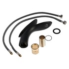 Смеситель для раковины ZEIN Z3881, однорычажный, интерьерный, высота 15 см, латунь, черный - Фото 12