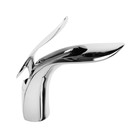 Смеситель для раковины ZEIN Z3882, однорычажный, интерьерный, высота 15 см, латунь, хром - Фото 7