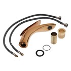 Смеситель для раковины ZEIN Z3883, однорычажный, интерьерный, высота 15 см, латунь, rose gold= - Фото 12