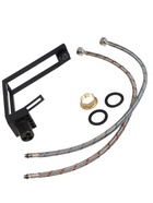 Смеситель для раковины ZEIN Z3884, однорычажный, интерьерный, высота 15 см, латунь, черный - Фото 2