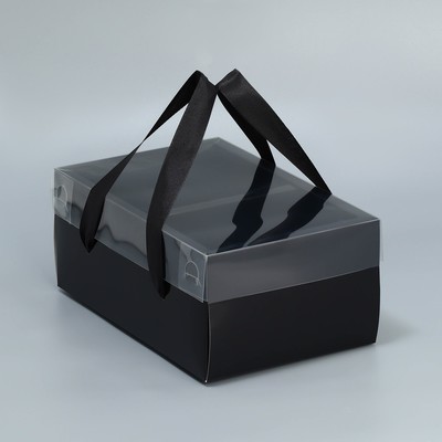 Коробка подарочная складная, упаковка, «Чёрная ночь», 23 х 15 х 10 см