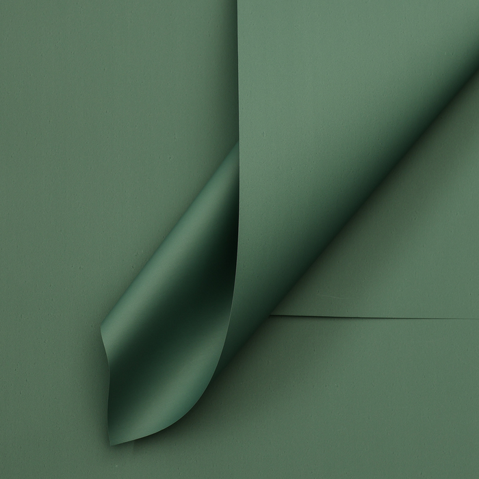 Пленка для цветов тонированная, матовая, серо-зелёная, 57 х 57 ±1 см, 65 мкм