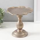 Сувенир дерево подставка "Флоренция" серый с патиной 19,5х19,5х19,5 см - фото 23856002