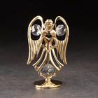 Сувенир "Ангел с сердцем", на подставке, с хрусталиками, 5х4х9 см - фото 321426632