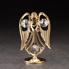 Сувенир "Ангел с сердцем", на подставке, с хрусталиками, 5х4х9 см - Фото 3