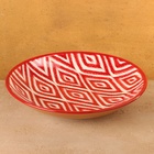 Ляган узбекский Риштанская Керамика «Атлас», d=33 см, красный - Фото 1