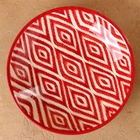 Ляган узбекский Риштанская Керамика «Атлас», d=33 см, красный - Фото 2