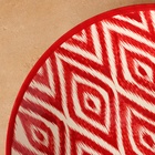 Ляган узбекский Риштанская Керамика «Атлас», d=33 см, красный - Фото 3