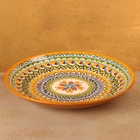 Ляган Риштанская Керамика "Узоры", 32 см, оранжевый - фото 12158899