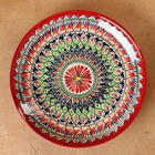 Ляган Риштанская Керамика "Узоры", 32 см, красный - фото 23941180