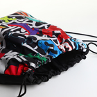 Мешок для обуви на шнурке, цвет чёрный/разноцветный - Фото 3
