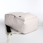 Рюкзак молодёжный на молнии, 5 карманов, цвет белый - Фото 3