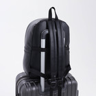 Рюкзак молодёжный на молнии, с карманами, размер 28×13×39.5 см, чёрный - Фото 6