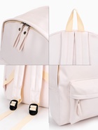 Рюкзак молодёжный на молнии, с карманом, размер 28×13×39.5 см, белый - Фото 3