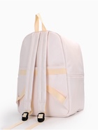 Рюкзак молодёжный на молнии, с карманом, размер 28×13×39.5 см, белый - Фото 4