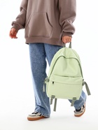 Рюкзак молодёжный на молнии, 3 кармана, размер 29×12×42 см, зелёный - Фото 11