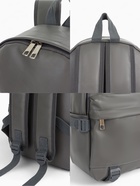 Рюкзак молодёжный на молнии, 3 кармана, размер 29×12×42 см, серый - Фото 2