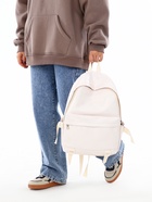 Рюкзак молодёжный на молнии, 3 кармана, размер 29×12×42 см, белый - Фото 12