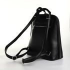 Рюкзак городской из искусственной кожи на молнии, цвет чёрный - Фото 2