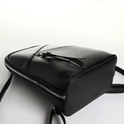 Рюкзак городской из искусственной кожи на молнии, цвет чёрный - Фото 3