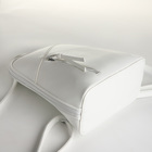 Рюкзак городской из искусственной кожи на молнии, цвет белый - Фото 3