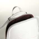 Рюкзак городской из искусственной кожи на молнии, цвет белый - Фото 4