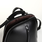 Рюкзак городской из искусственной кожи на молнии, цвет чёрный - Фото 4