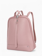 Рюкзак-сумка из на молнии, с 2 карманами, с молнией посередине, размер 25×12×30 см, розовый - Фото 3