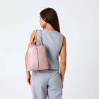 Рюкзак-сумка из на молнии, с 2 карманами, с молнией посередине, размер 25×12×30 см, розовый - Фото 7