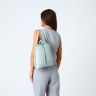 Рюкзак-сумка женский Nocturna на молнии, зелёный - Фото 7