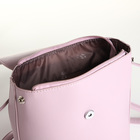 Рюкзак городской из искусственной кожи на молнии, цвет розовый - фото 11231102